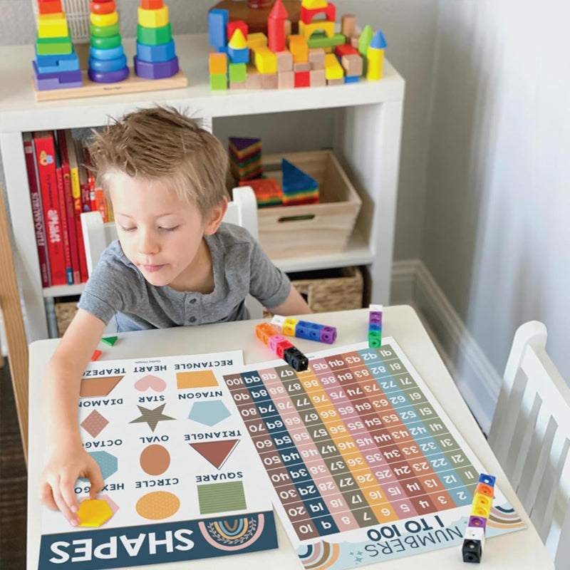 Boho PreK Educatieve posters 16 stuks