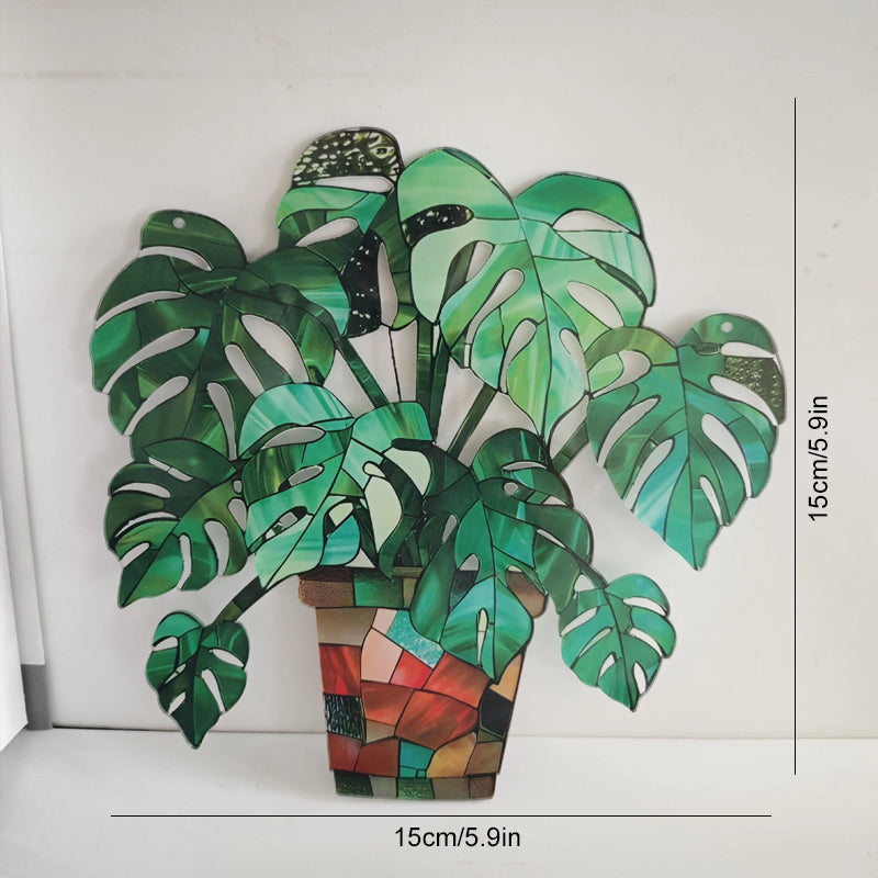 Zonnebloem acryl raam hangend