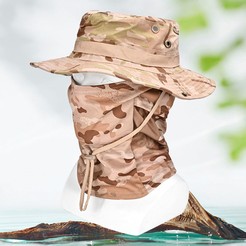 Multifunctionele camouflage-bergsporthoed