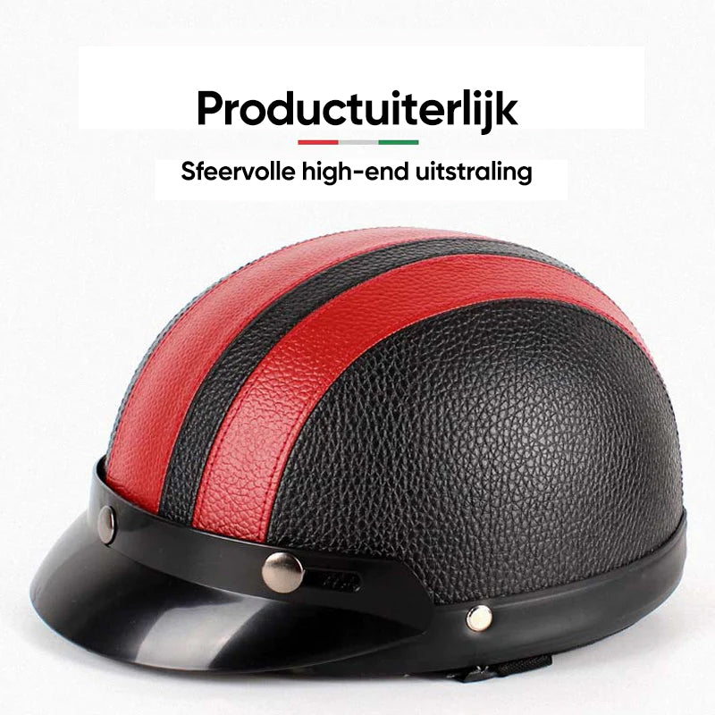 Motorfiets Harley PU-helm met bril
