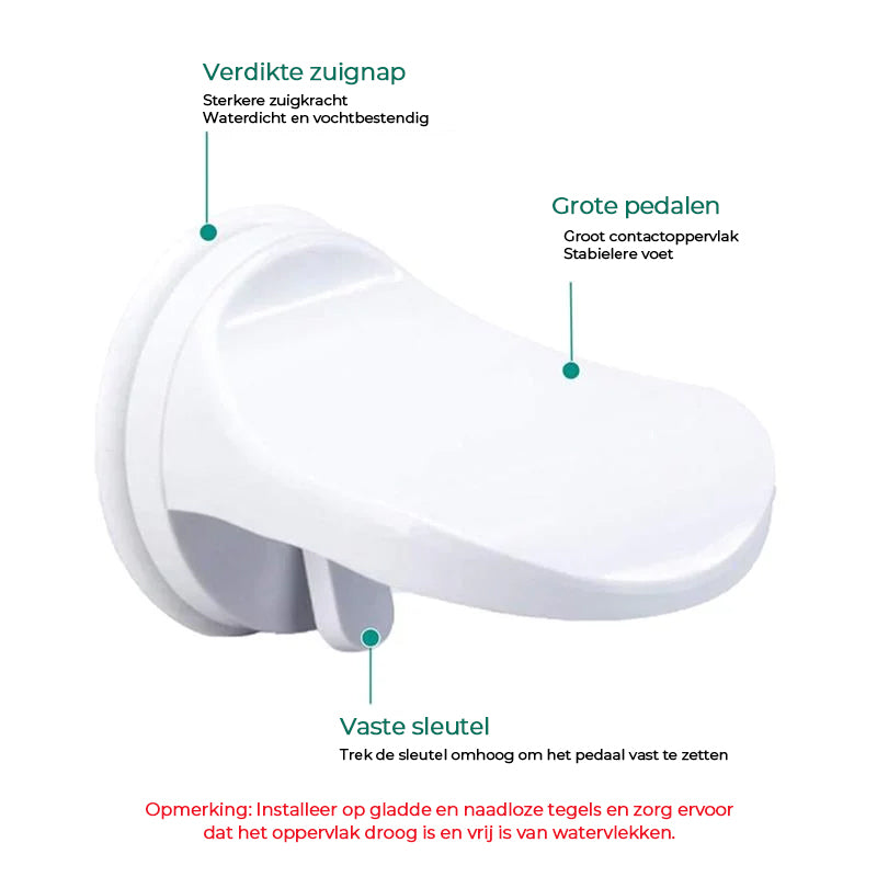 Douche voetsteunstandaard