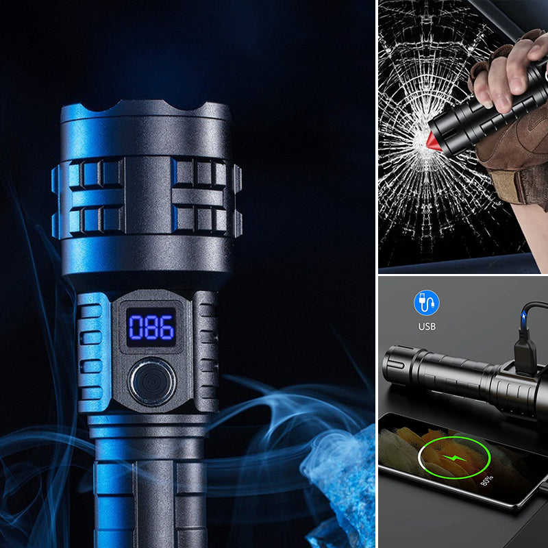 Oplaadbare tactische laserzaklamp met hoge lumen