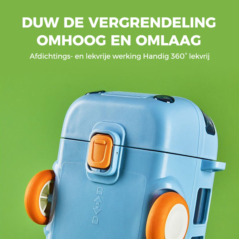 Draagbare waterbeker in busvorm