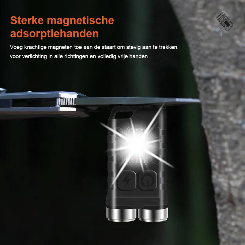 Magnetische Mini Sleutelhanger Zaklamp