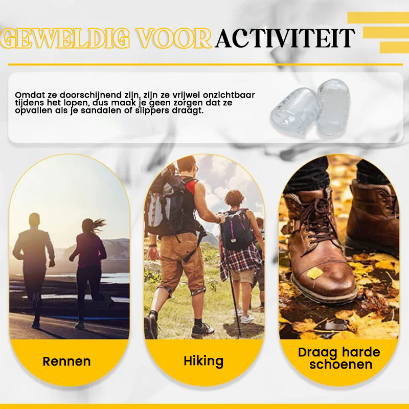 Siliconen anti-wrijving teenbeschermer