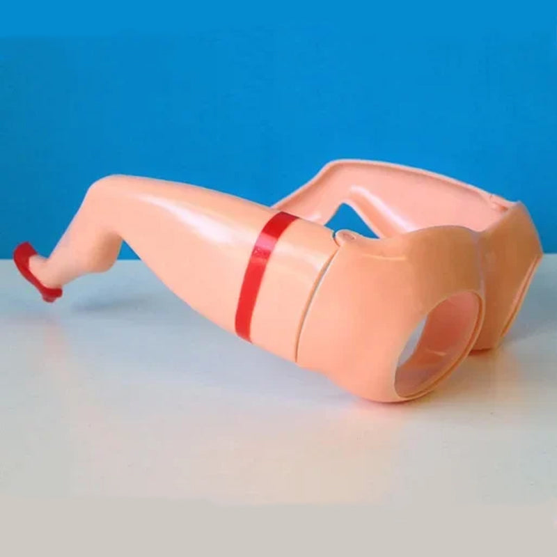 Nieuwigheid been- en billenzonnebril