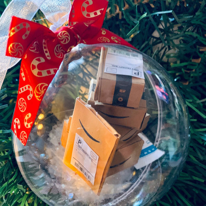 Kerstboom decoratie transparante bal