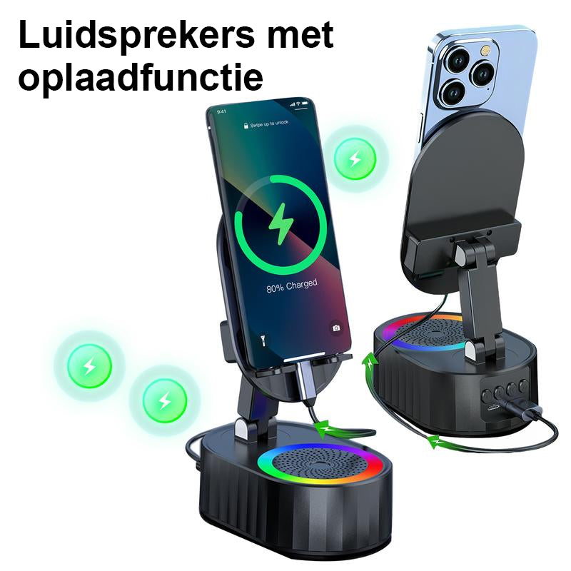5-in-1 draadloze luidspreker met Bluetooth en verstelbare standaard