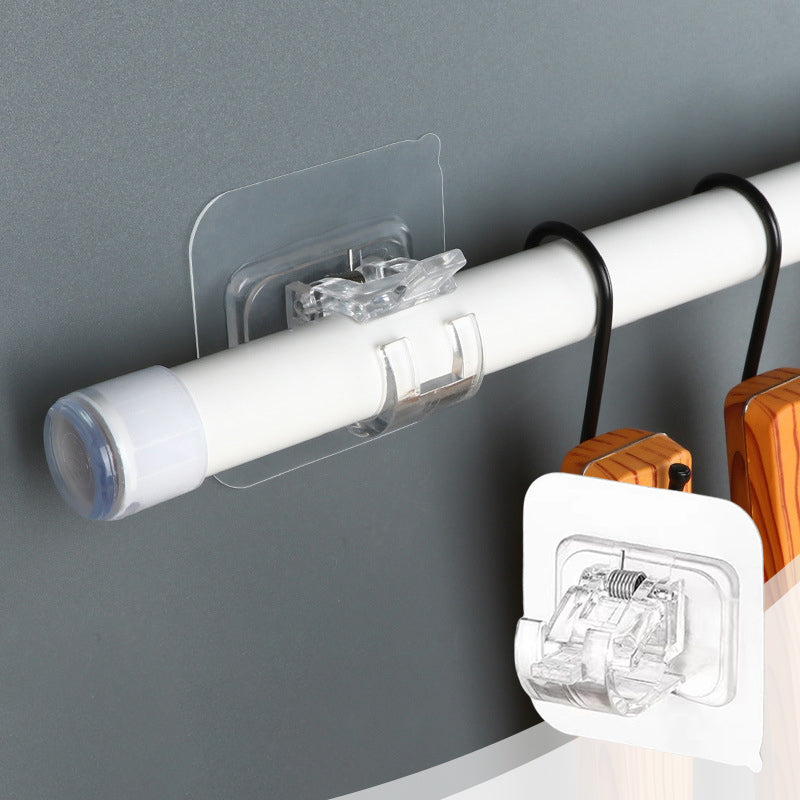 Transparante hangende staafclip