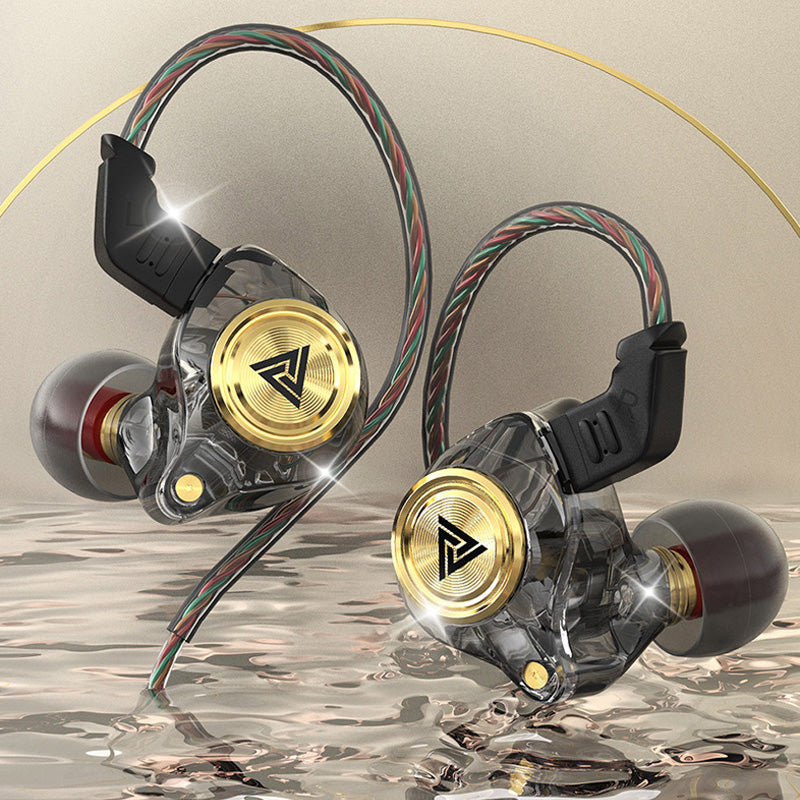 Draagbare bedrade oortelefoon met microfoon