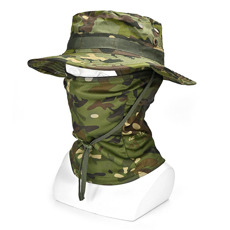 Multifunctionele camouflage-bergsporthoed