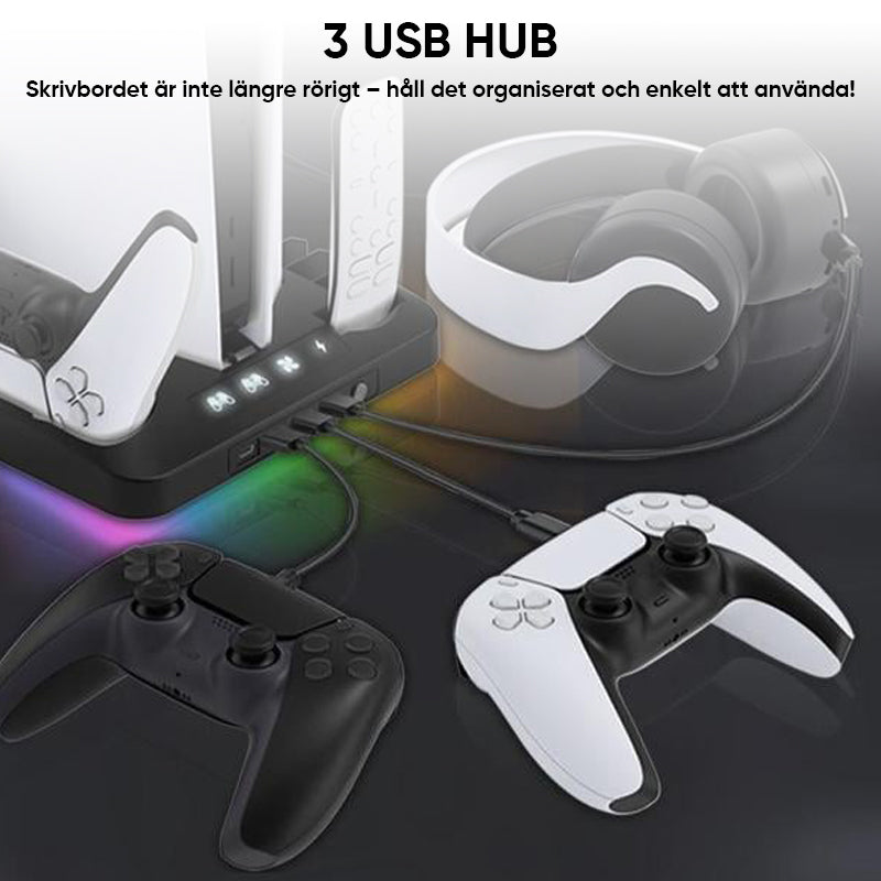 Oplaadbasis-koelbeugel voor dubbele PS5-controller