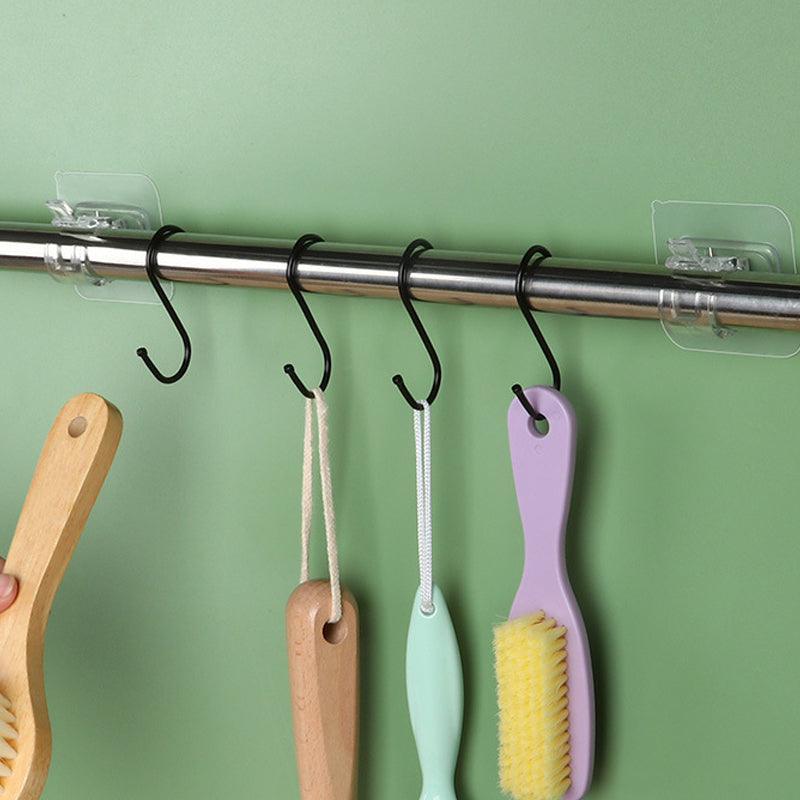 Transparante hangende staafclip