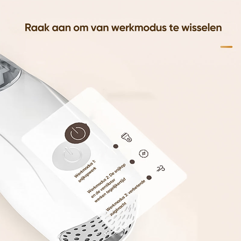 SAKER® Geïntegreerde tondeuse voor scheren en zuigen