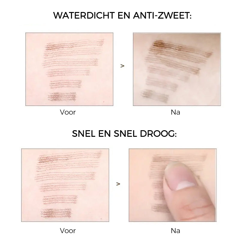 Waterdicht wenkbrauwpotlood met microvorkpunt