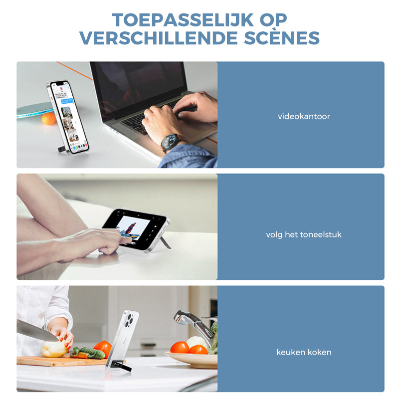 Ultradunne onzichtbare mini-telefoonhouder