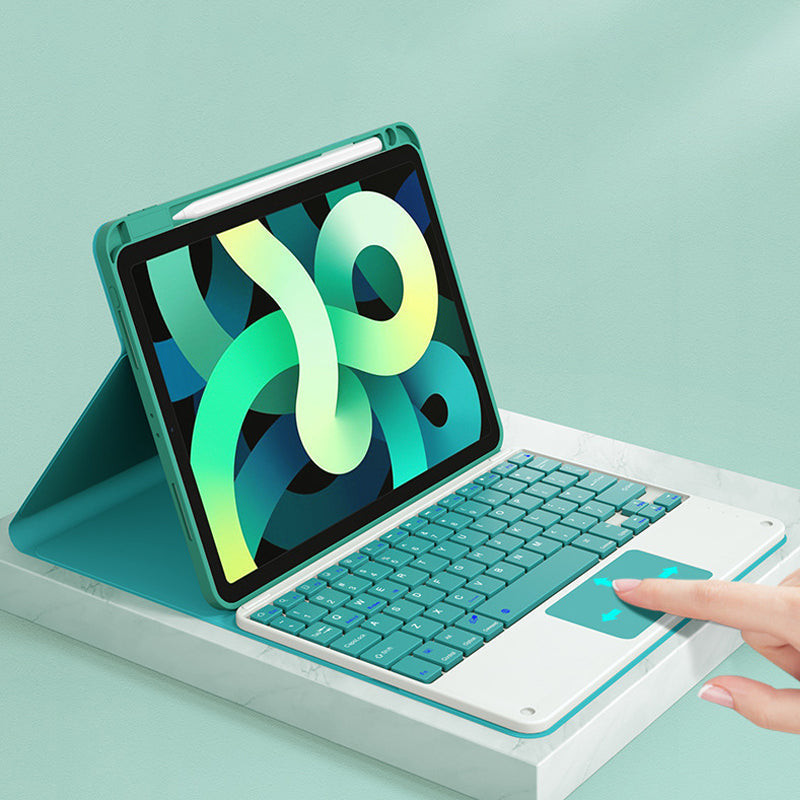 Afneembaar draadloos toetsenbord met hoesje en potloodhouder