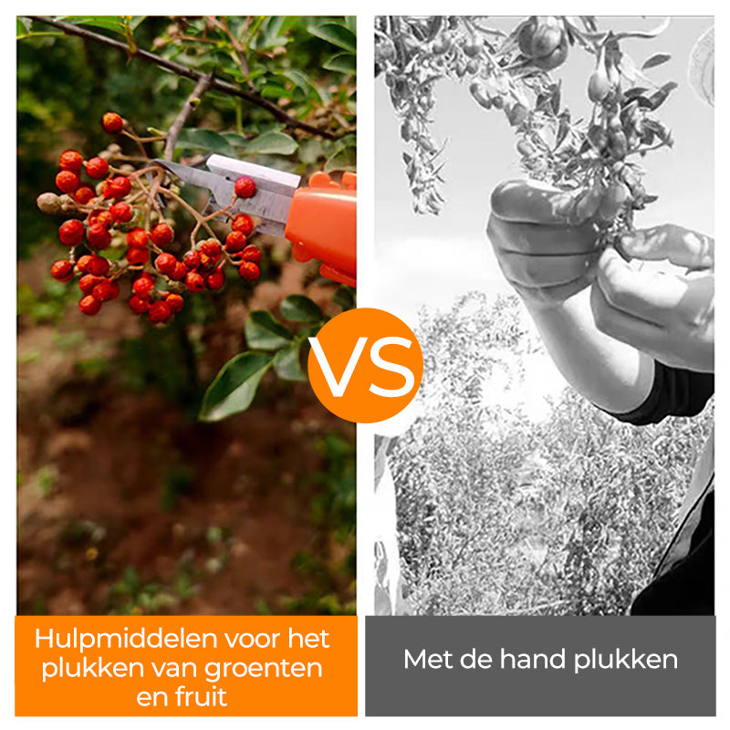 Efficiënt hulpmiddel voor het verzamelen van fruit