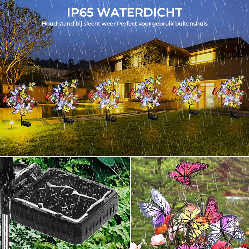 Zonne-vlinder tuinverlichting