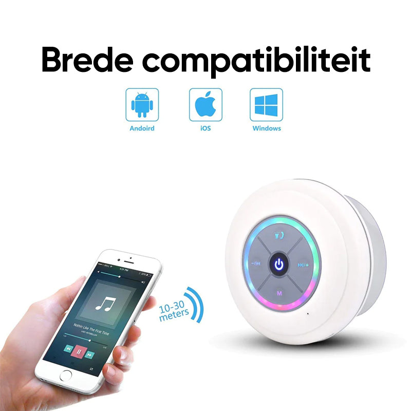 Waterdichte draadloze luidspreker met LED-verlichting