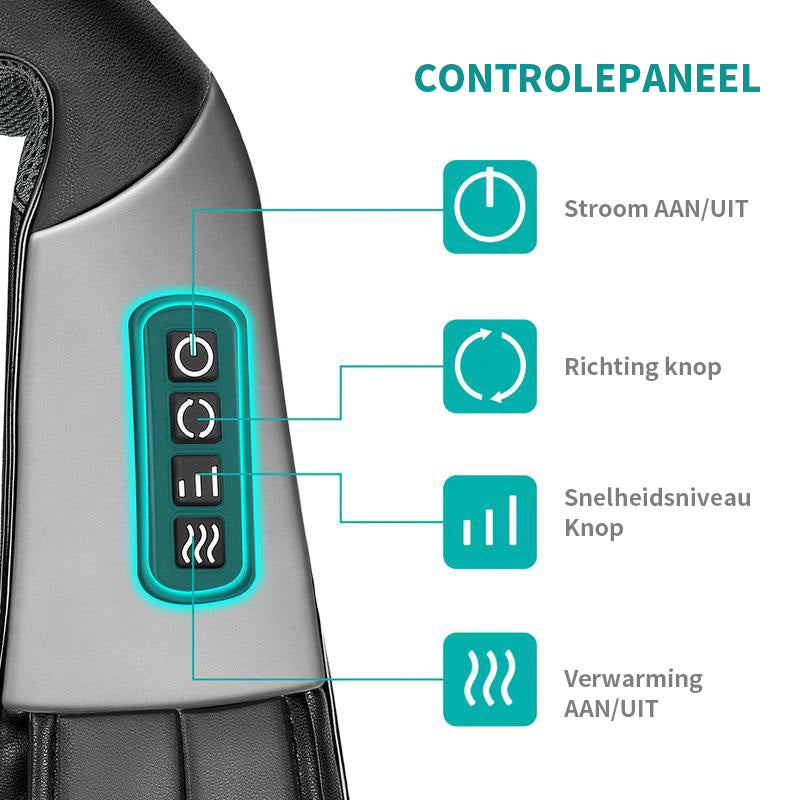 Rood licht verwarming kneden schoudermassager