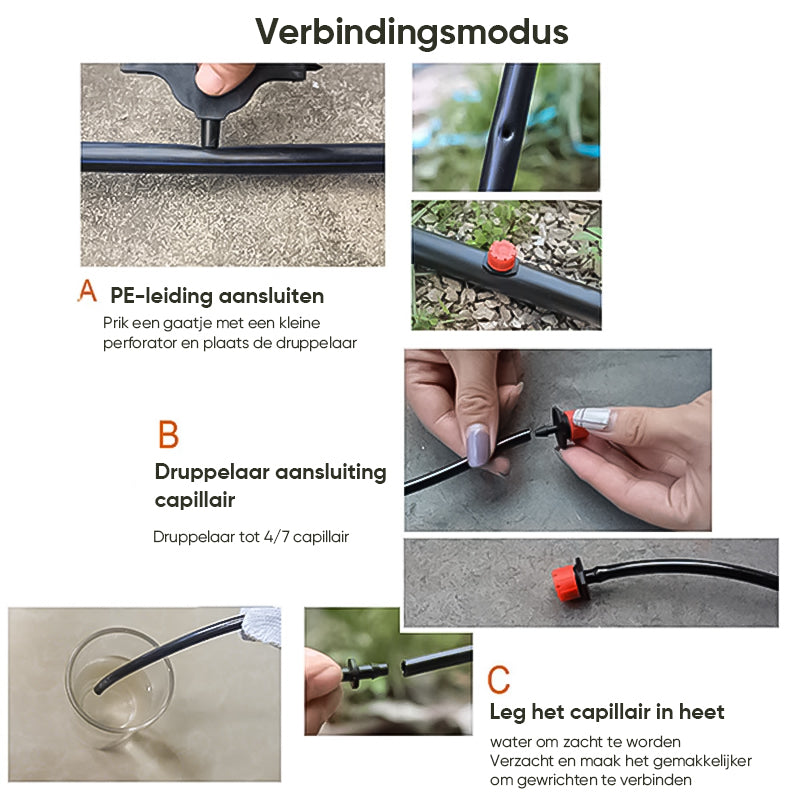 Verstelbare irrigatiedruppelaars Sprinklers