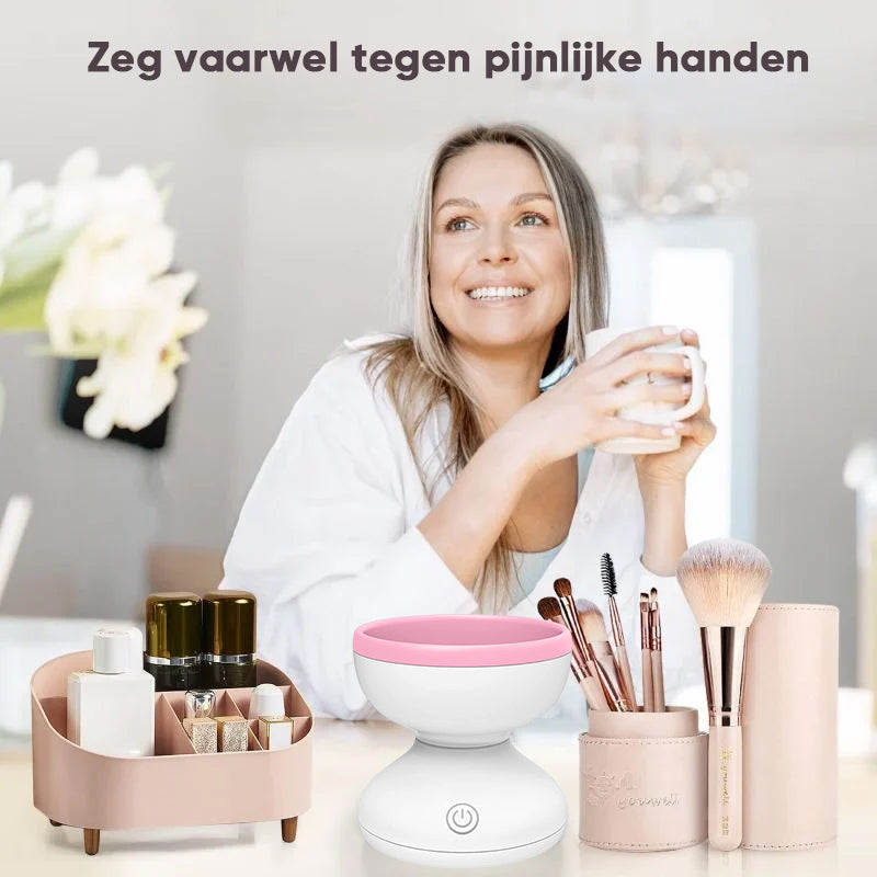 Elektrische make-upborstelreiniger