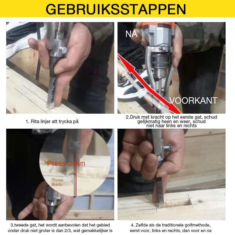 Houtbewerking Vierkant Gat Boren Adapter Beugel