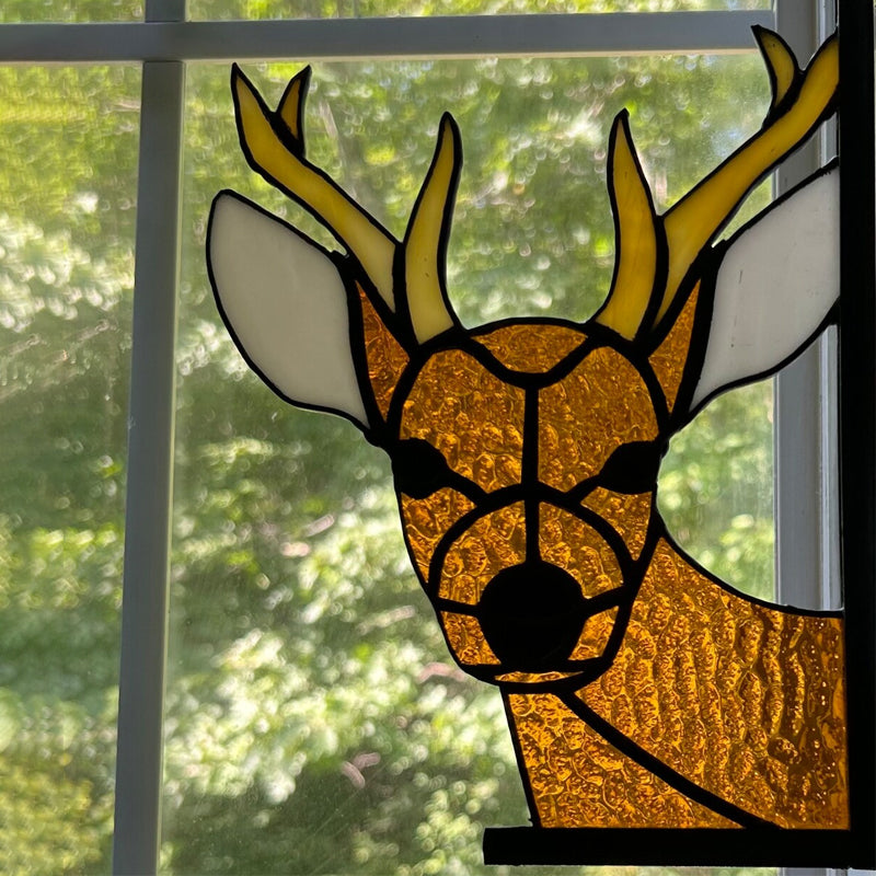 Grappige raamhoekdecoratie