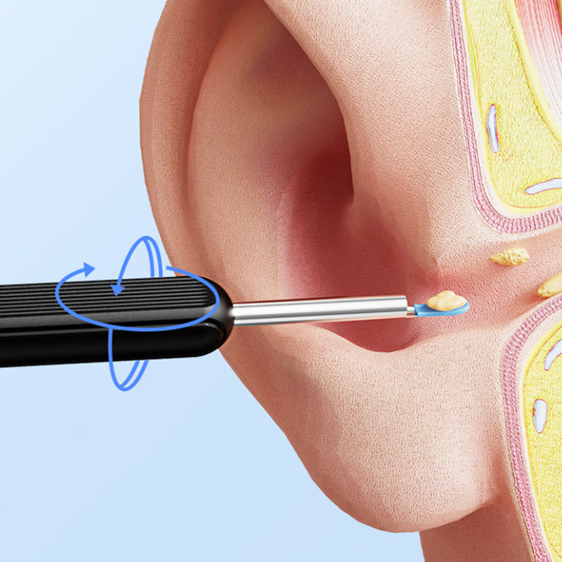 Draadloze slimme visuele oorreiniger