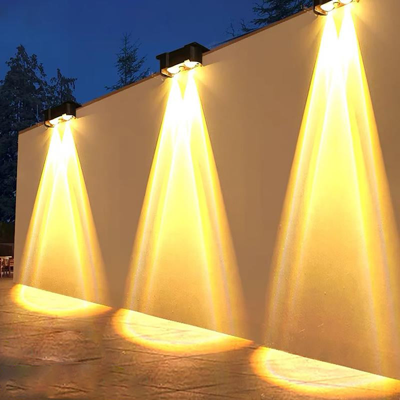 Waterdichte buitenwandlamp op zonne-energie