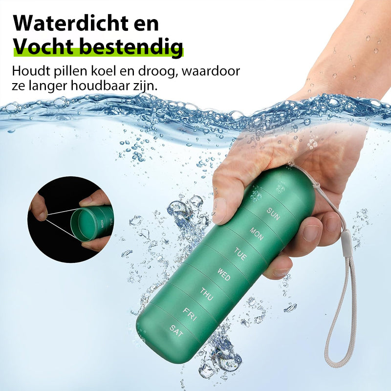 7 dagen draagbare pillendoos voor op reis