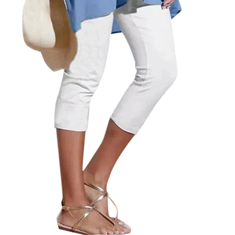 Effen casual legging voor dames