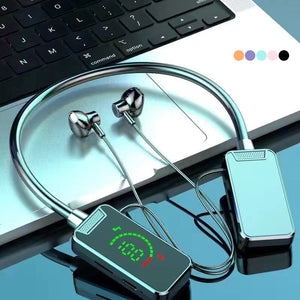 Nekband Digitaal weergave Bluetooth-hoofdtelefoon