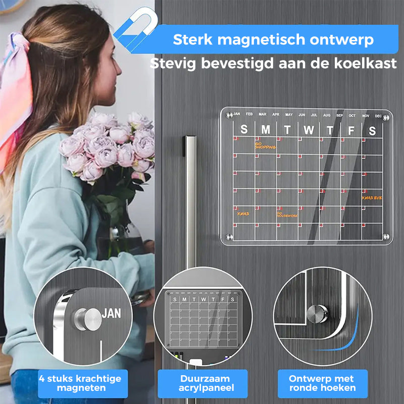 Magnetische koelkastkalender