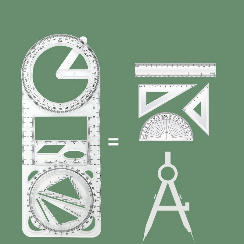 Multifunctionele tekenliniaalset