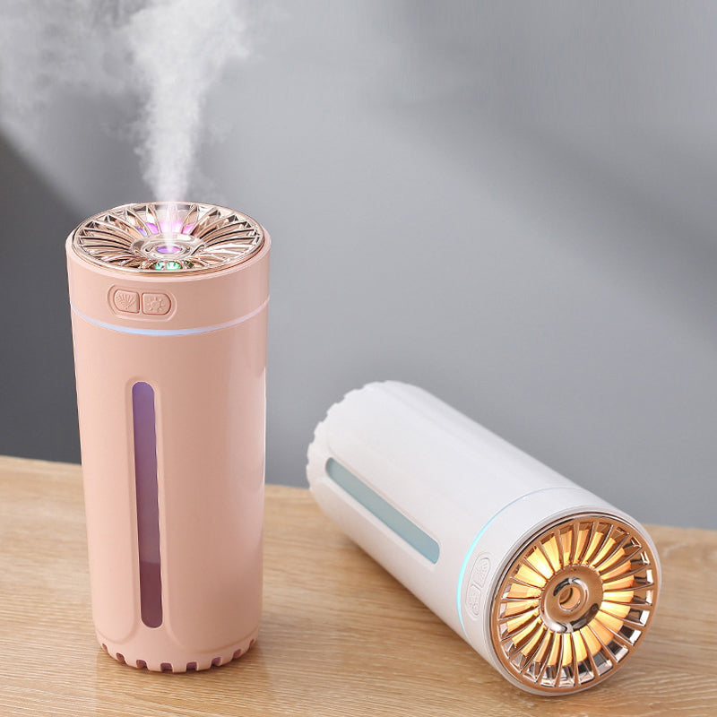 Draadloze auto-luchtbevochtiger met kleurrijk nachtlampje