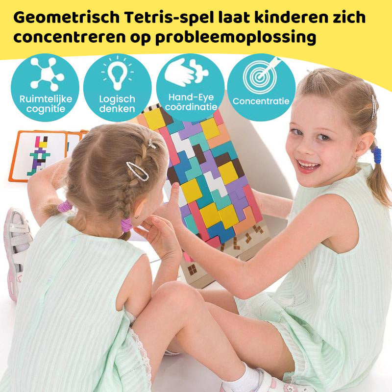 Houten Stapelpuzzelset