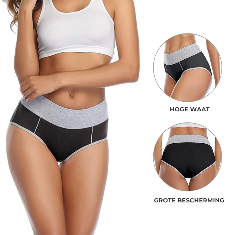 Nieuwe grote maten katoenen slip met hoge taille