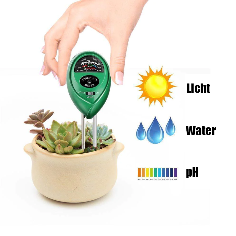3-in-1 grondtestersets met vocht