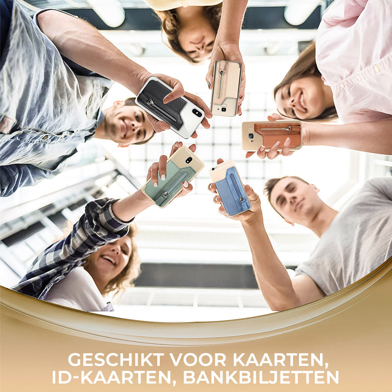 Voorverkoop, de voorverkooptijd is 7 dagen >> Multifunctionele zelfklevende telefoonportemonnee-kaarthouder