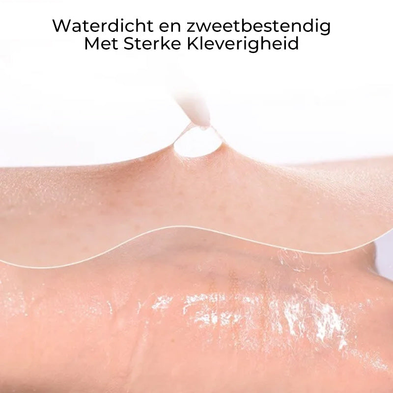 Lijmvrije onzichtbare dubbele ooglidsticker Sticker