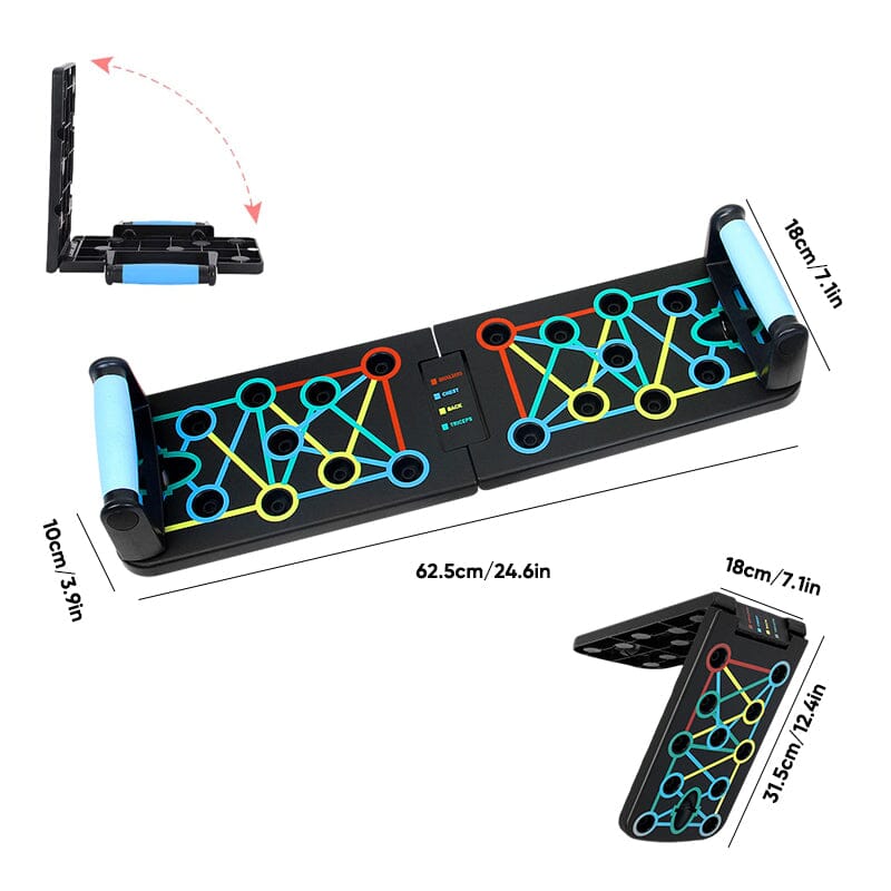 Opvouwbare push-up multi-spiertrainer