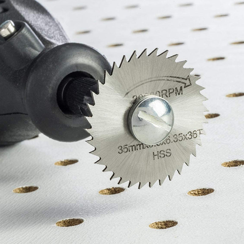 Set van 6 stuks metalen HSS-cirkelzaagbladen