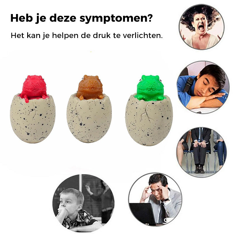 Knijpspeelgoed voor dinosauruseieren