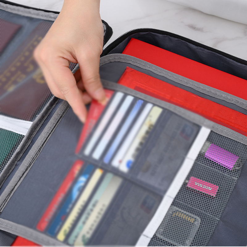 Waterdichte en vuurvaste afsluitbare opbergtas voor documenten