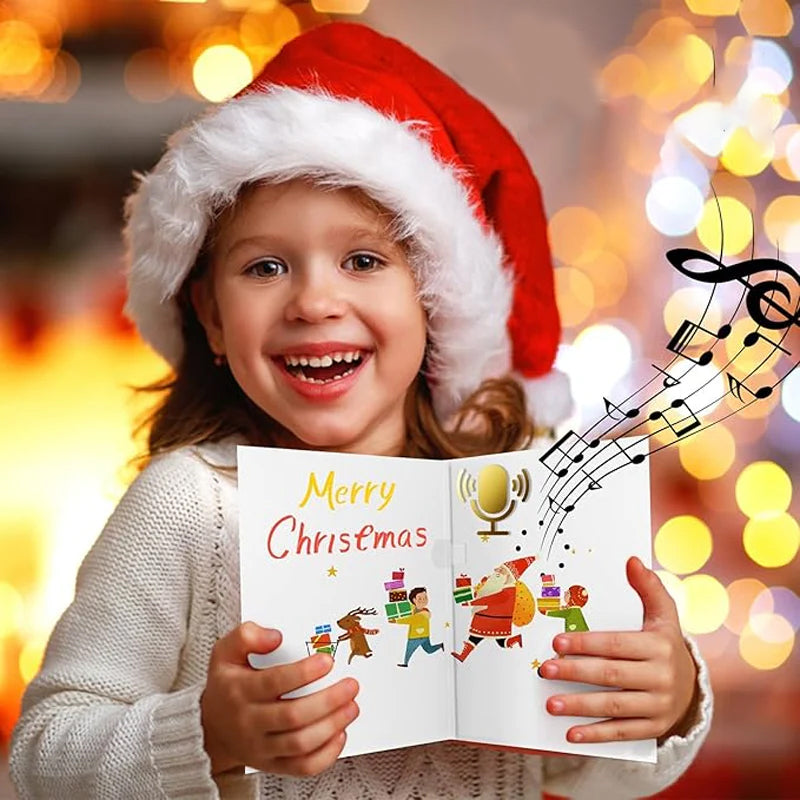 Handgemaakt getekend geluidsgroetkaartje