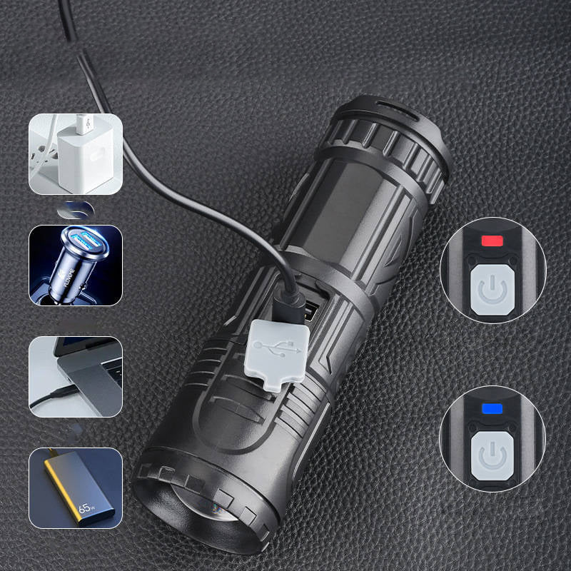 Zoom heldere zaklamp