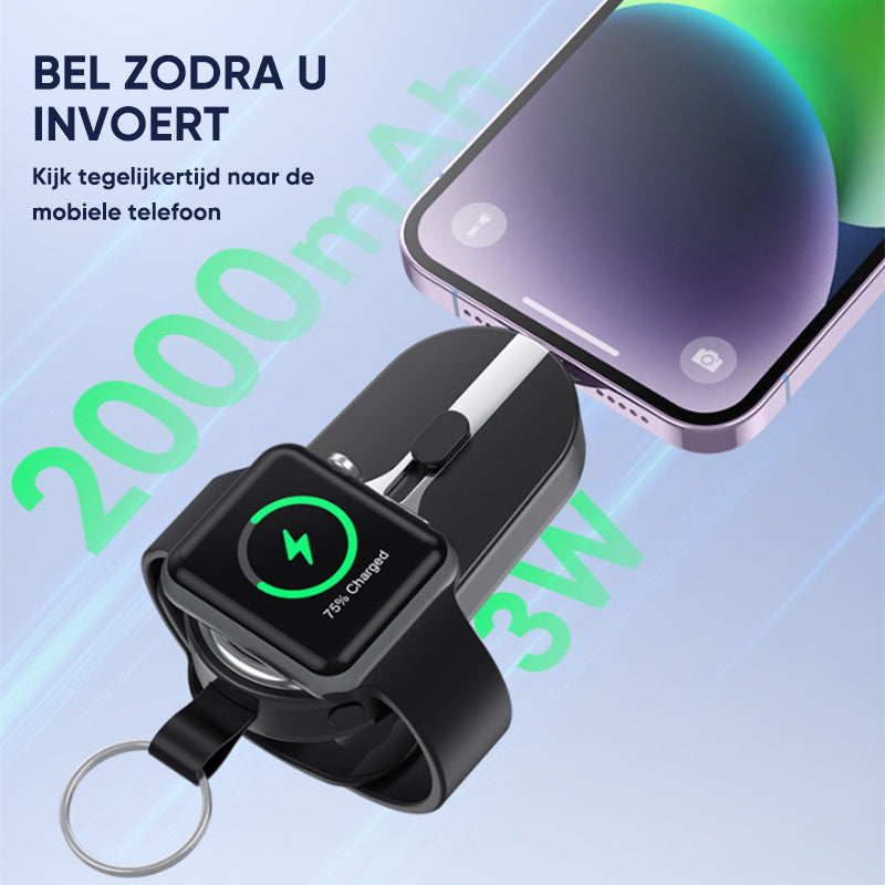 Noodsleutelhanger mobiel power 2 in 1