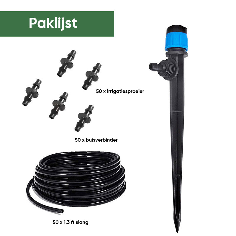 Besproeiingsset voor de tuin